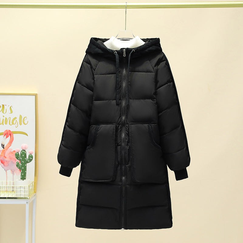 Reina Parka with Pockets and Hood in Black