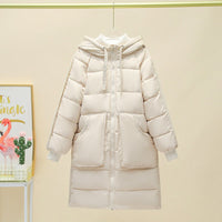 Reina Parka with Pockets and Hood in Cream