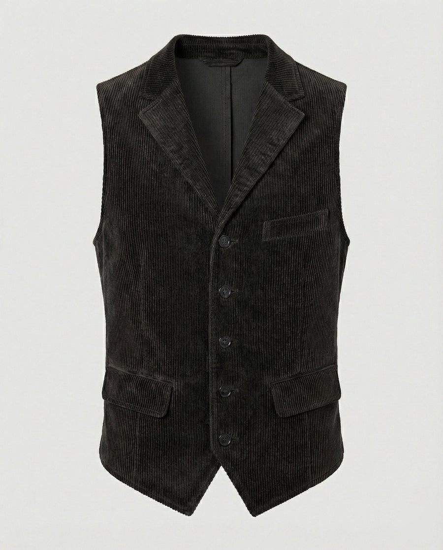 Reinier Corduroy Vest in Blue