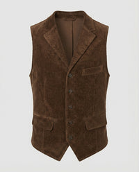 Reinier Corduroy Vest in Brown