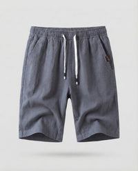 Reinier Linen Shorts in Blue