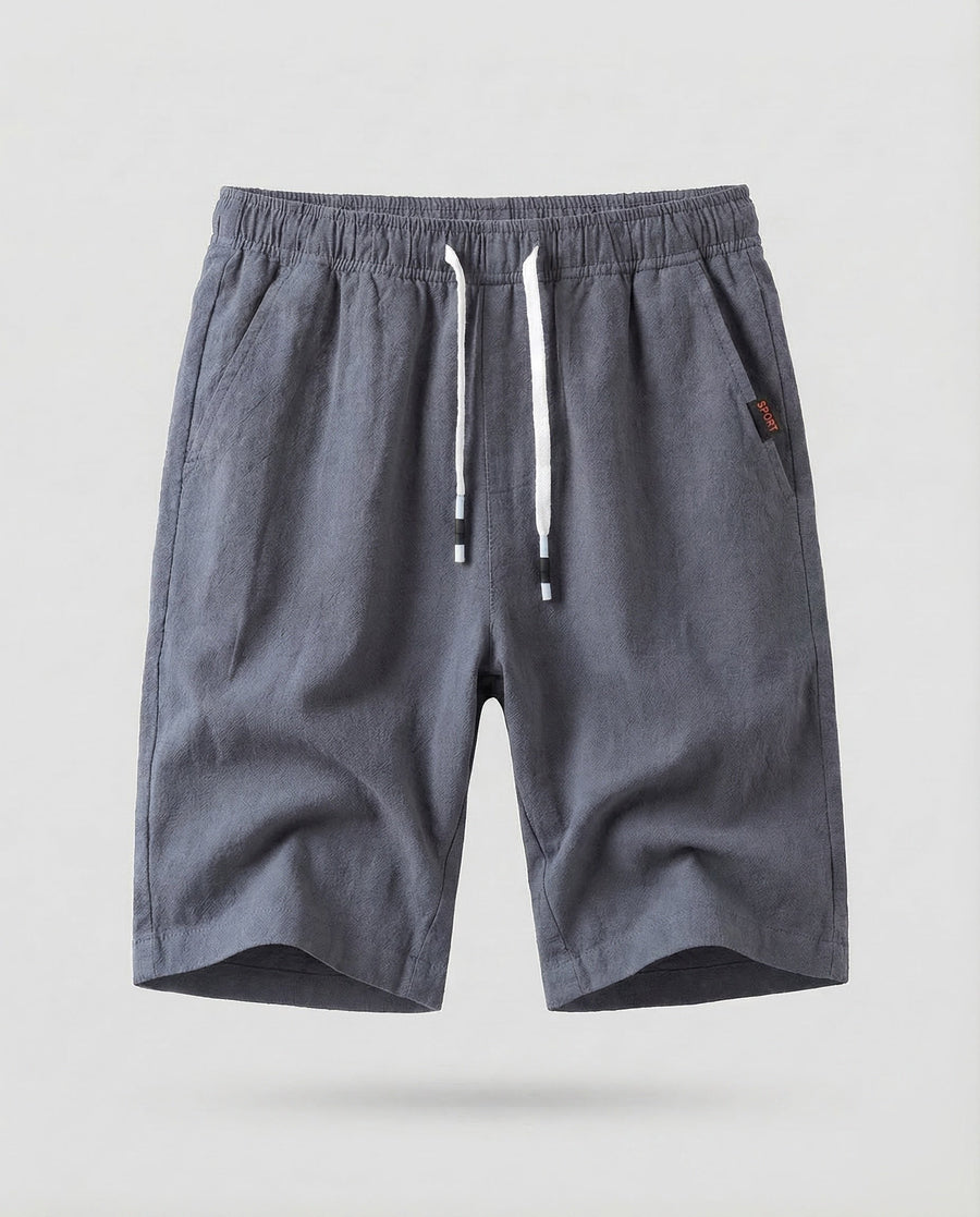 Reinier Linen Shorts in Blue