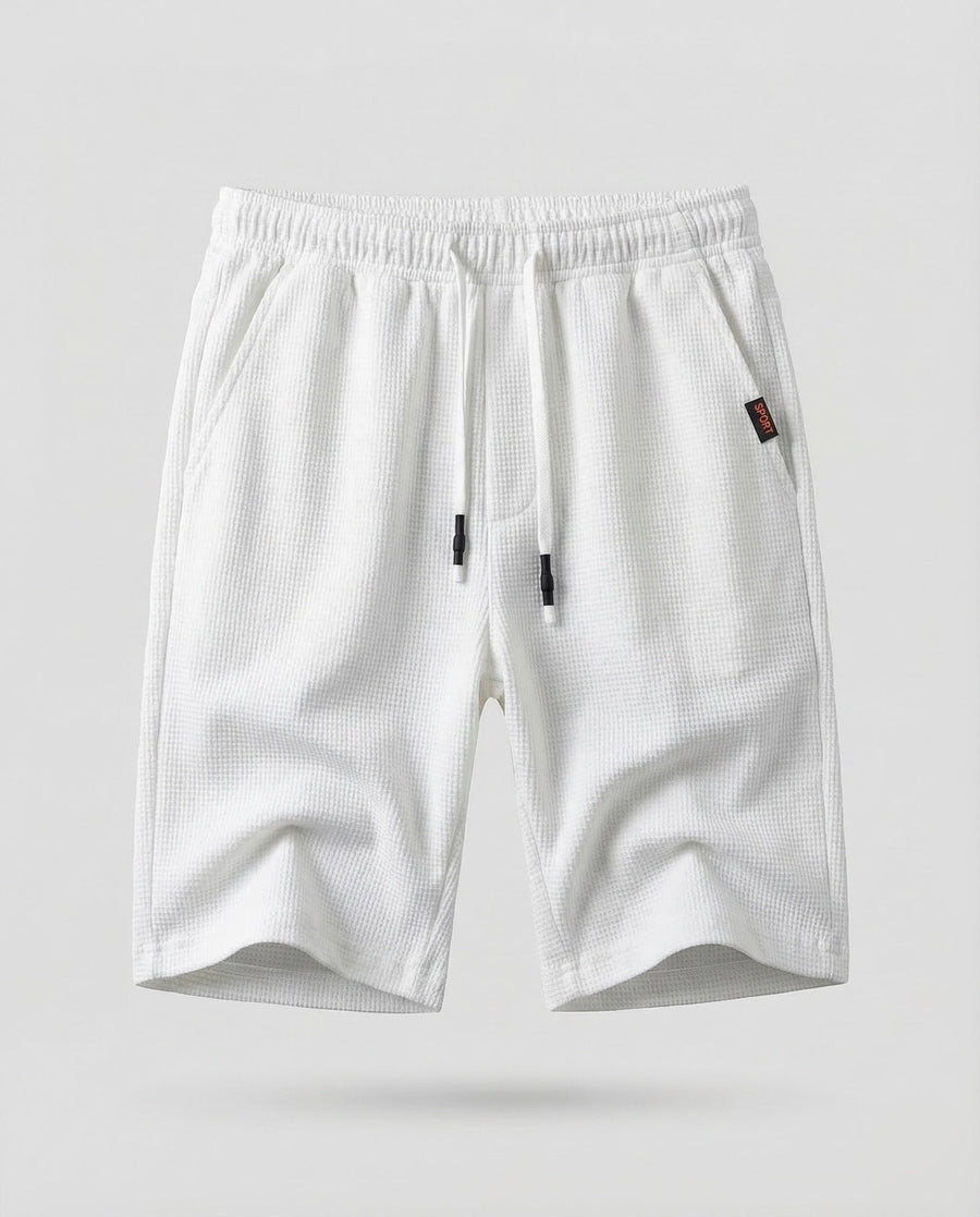Reinier Linen Shorts in Light Grey