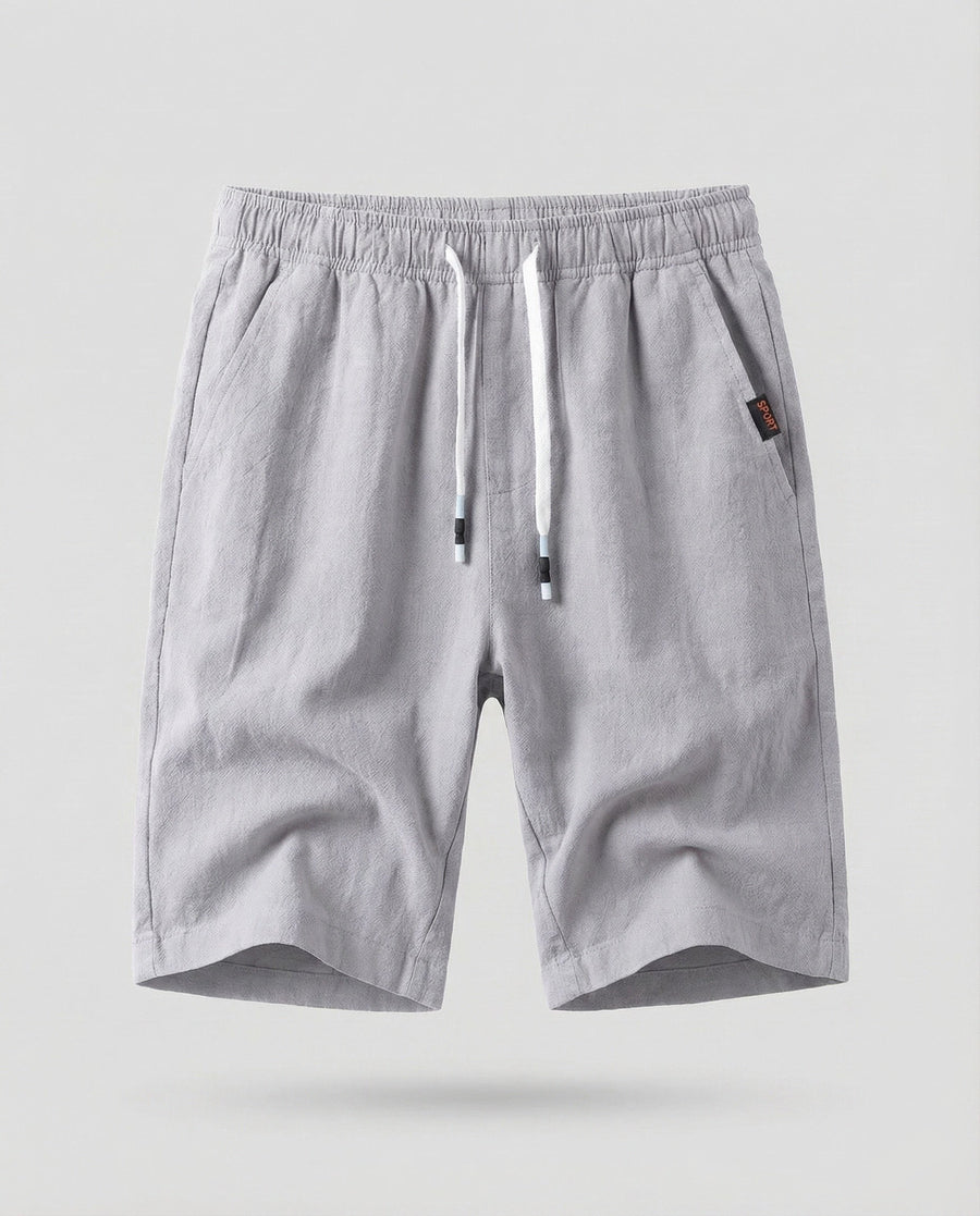 Reinier Linen Shorts in Navy