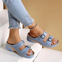 Reinier Orthopaedic Sandals in Light Blue