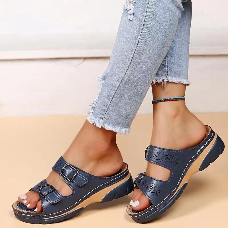 Reinier Orthopaedic Sandals in Navy
