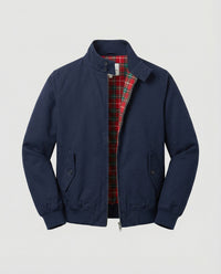 Remi Jacket with Zip Front in Navy Blue