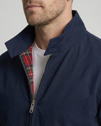 Remi Jacket with Zip Front in Navy Blue