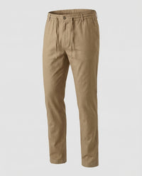 Remi Linen Trousers in Dark Brown