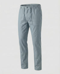 Remi Linen Trousers in Light Blue