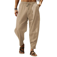Remi Relaxed Linen Blend Trousers with Elastic Waist