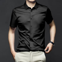 Remi Shirt in Schwarz (Kurzarm)