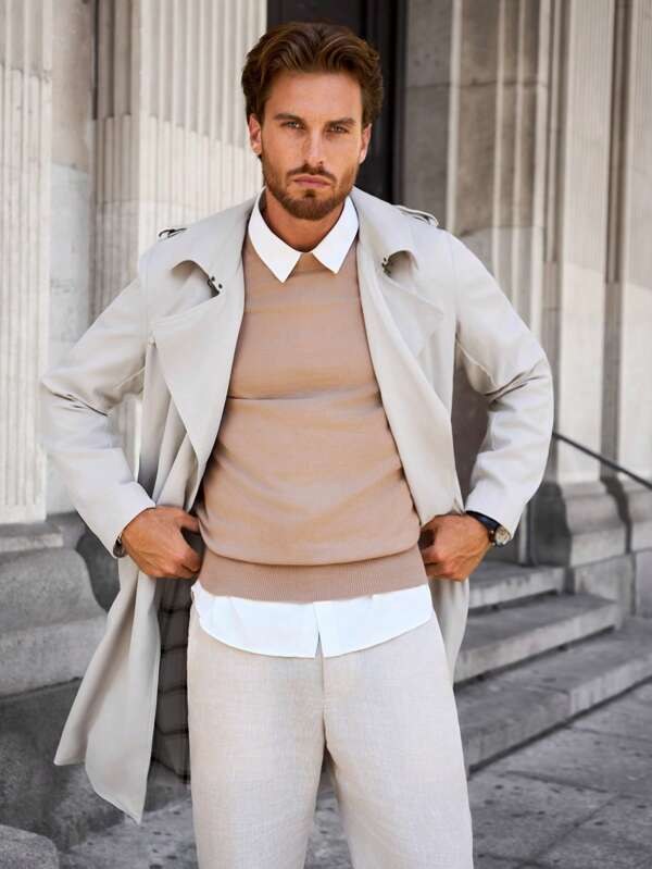 Remi Trench Coat in Grey