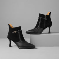 Remy Braided Strap Boot in Charcoal