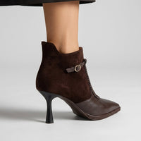 Remy Braided Strap Boot in Chocolate
