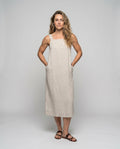 Renata Casual Linen Maxi Dress