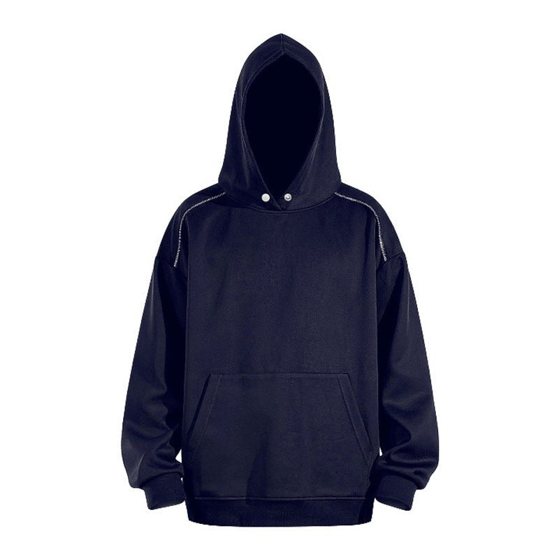 Renata Hoodie with Pockets and Hood in Navy
