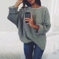 Renata Knit Sweater in Dark Grey