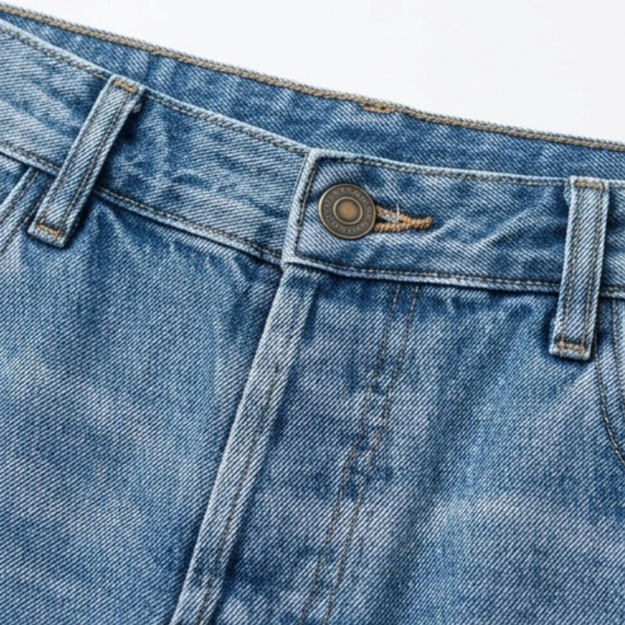Renata Women's Straight Leg Cropped Raw Hem Jeans