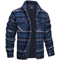 Rens Jacket with Checked in Navy