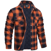 Rens Jacket with Checked in Orange