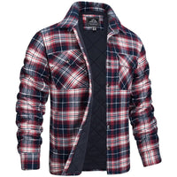 Rens Jacket with Checked in Red