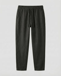 Rens Linen Trousers in Black
