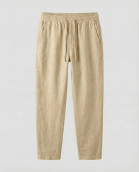 Rens Linen Trousers in Khaki