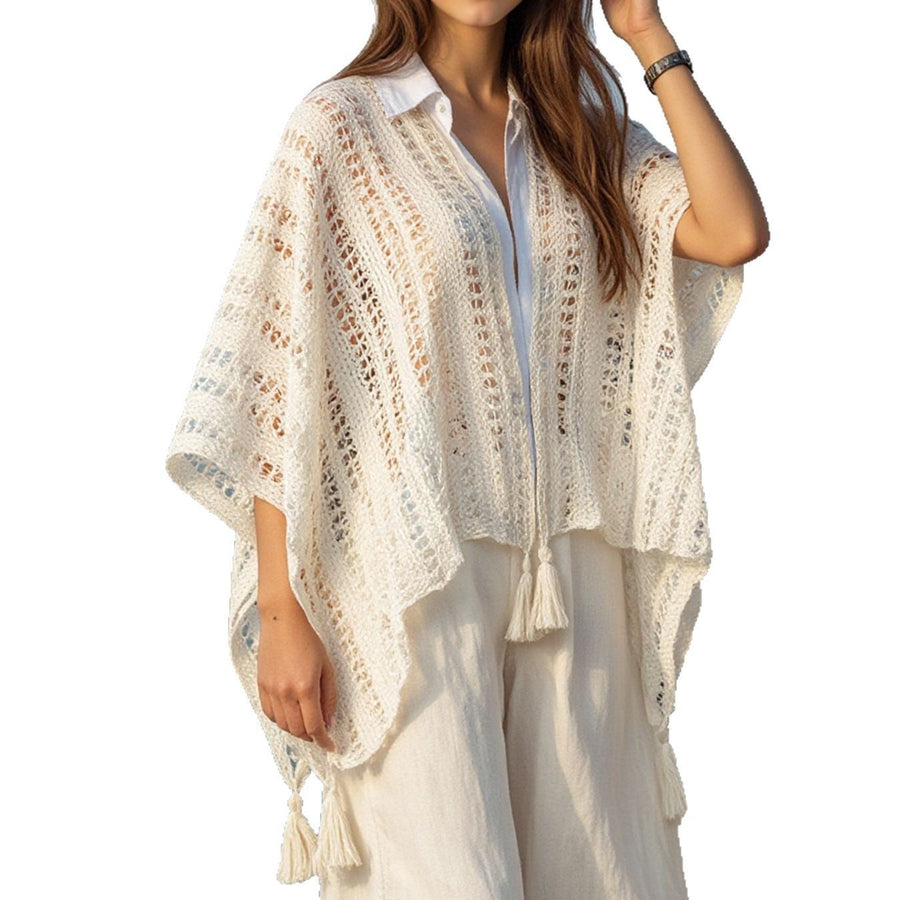 Rhea Airy Knit Poncho