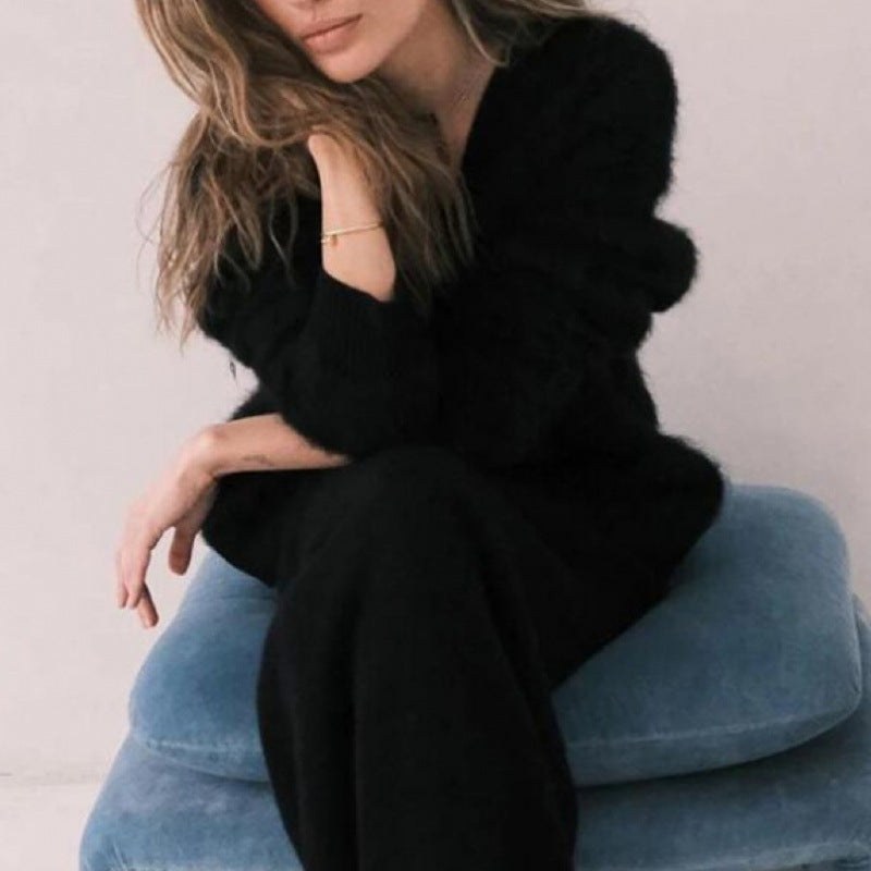 Rhea Cardigan with Long Sleeve in Black