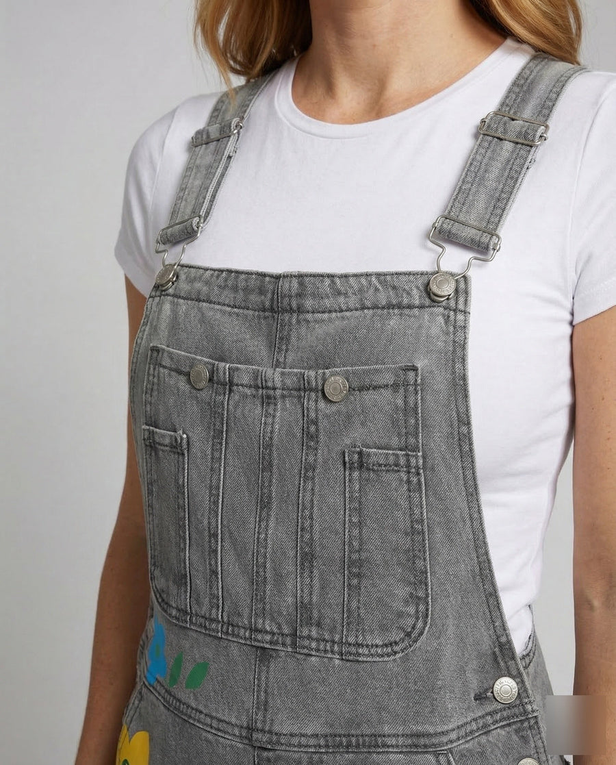 Rhea Denim Jumpsuit with Sleeveless