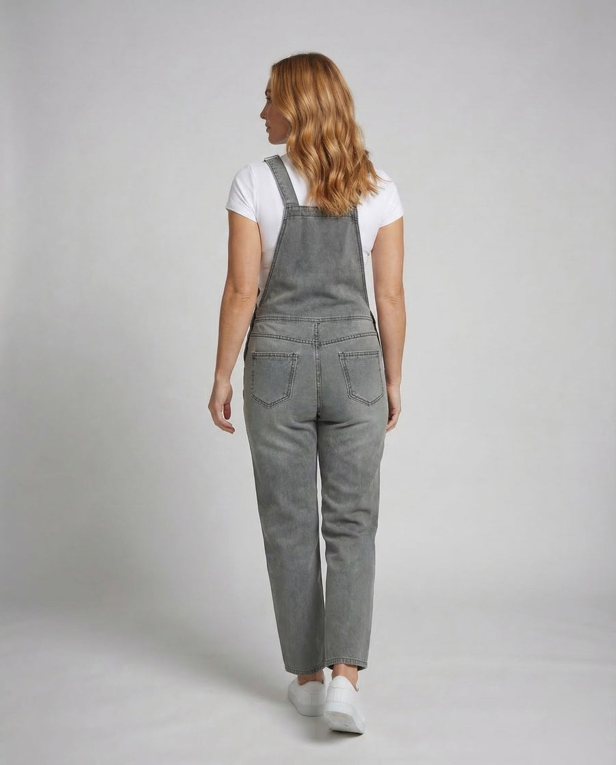 Rhea Denim Jumpsuit with Sleeveless