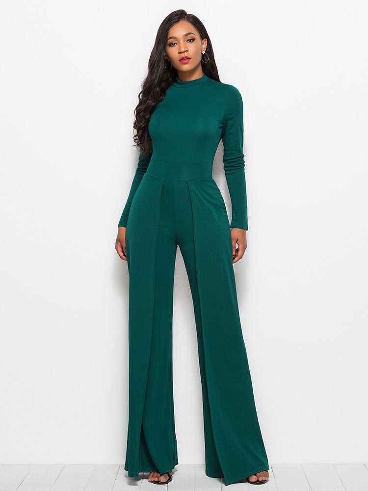 Rhea Elegant Jumpsuit in Dunkel Green