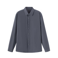 Rhea Elegant Shirt with Long Sleeve in Dark Grey