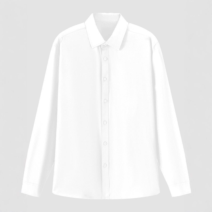 Rhea Elegant Shirt with Long Sleeve in White