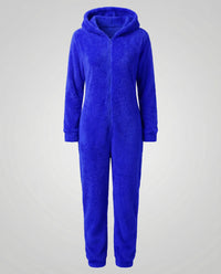Rhea Jumpsuit with Hood in Navy