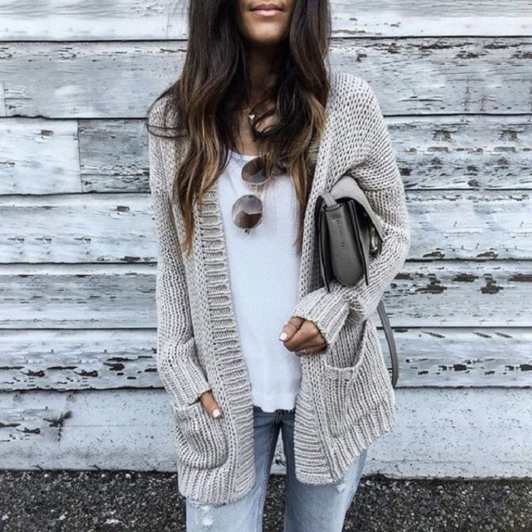 Rhea Relaxed Knit Cardigan with Pockets