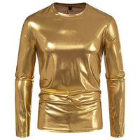Rhea Shirt with Long Sleeve in Gold