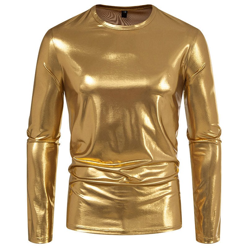 Rhea Shirt with Long Sleeve in Gold