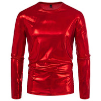 Rhea Shirt with Long Sleeve in Red