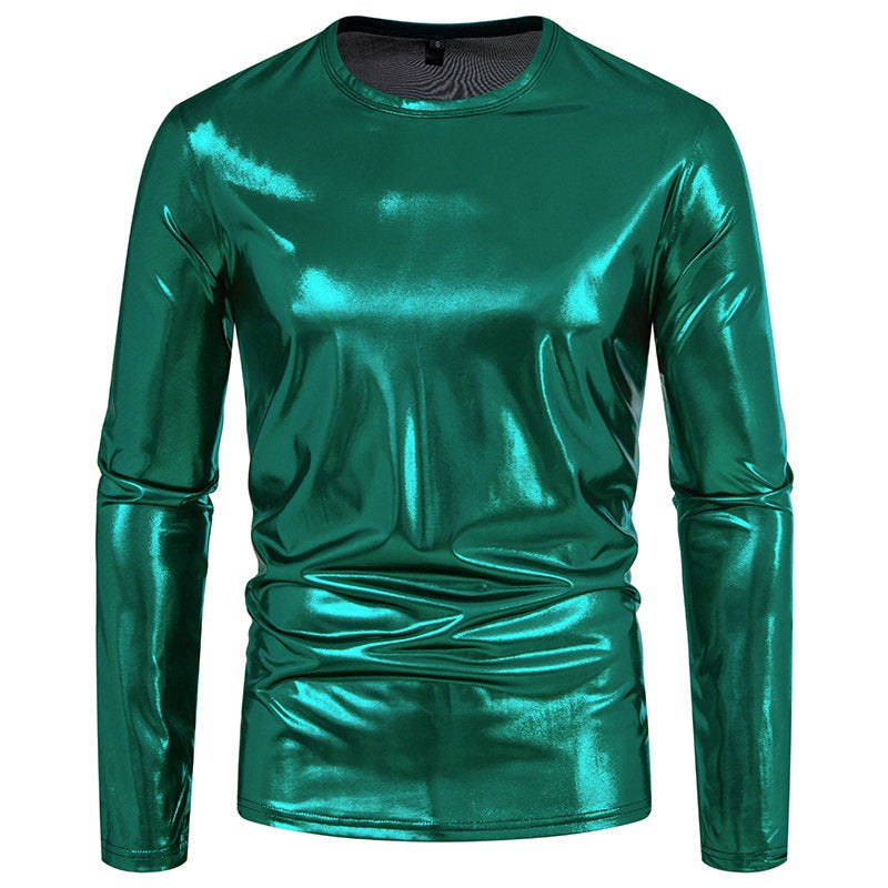 Rhea Shirt with Long Sleeve in Silver