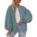 Rhiannon Casual Jacket with Zip Front and Oversized