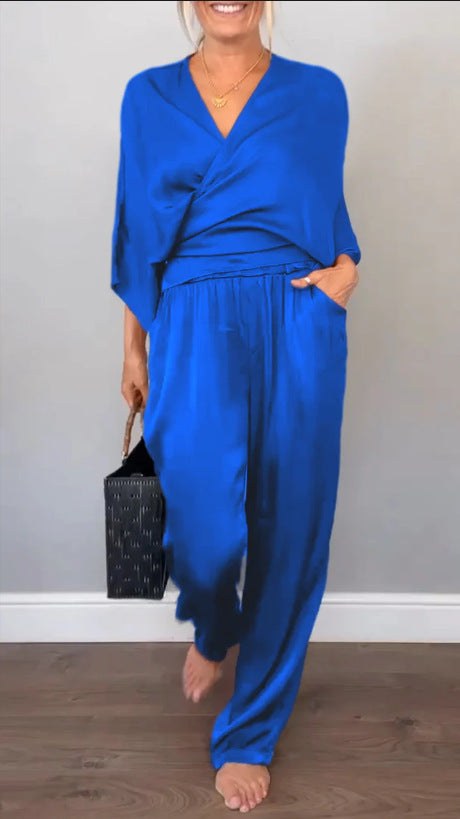 Rhiannon Elegant Top in Blue