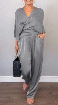 Rhiannon Elegant Top in Grey