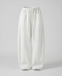 Rhiannon Linen Trousers with Side Pockets and Pockets in White