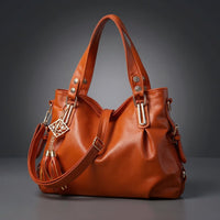 Rhiannon Retro Leather Tote in Copper