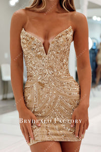 Margot Sequin Strapless Mini Dress