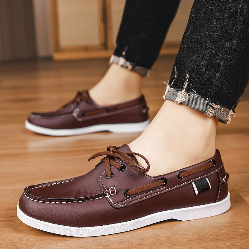 Rhodes Leather Loafer in Espresso Brown