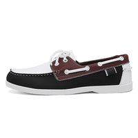Rhodes Leather Loafer in Pearl & Charcoal