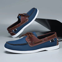Rhodes Leather Loafer in Royal Blue